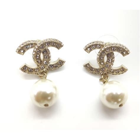 boucle d'oreille perle chanel|Boucles d'oreilles .